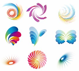 abstract wave icons