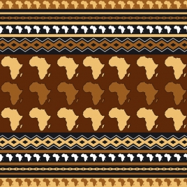 africa pattern background repeating map decoration