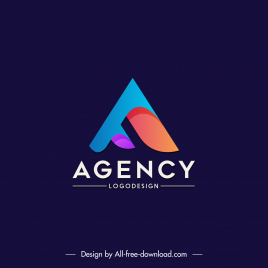 agency logo elegant modern stylized text