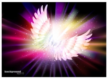 angel wing abstract background