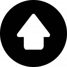 arrow alt circle up flat sign icon