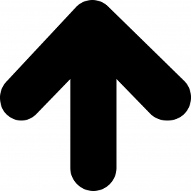 arrow alt up flat sign icon