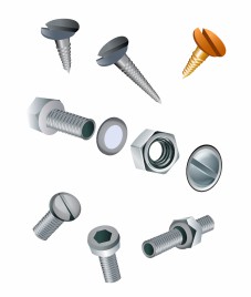 Assorted Screws, Nuts, and Bolts