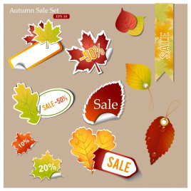 Autumn discount tags