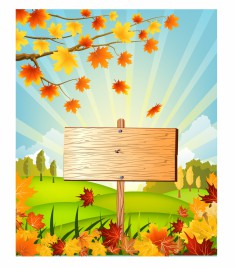 Autumn Wooden Sign
