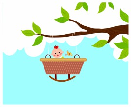 Baby Bassinet on a Branch