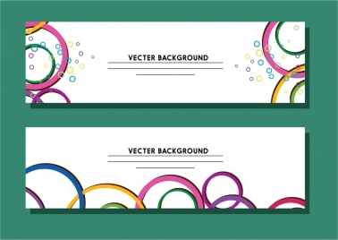 background template design with colorful circles