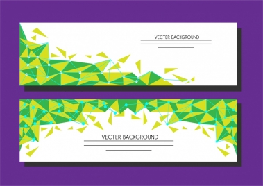 background vector geometric style in green and yellow