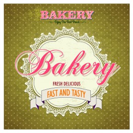 bakery label vintage