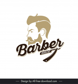 barber shop vector free download Logo Set CDR File - Free Vector