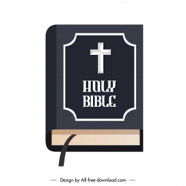 bible book icon 3d modern design