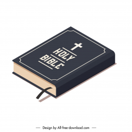 bible book icon 3d sketch