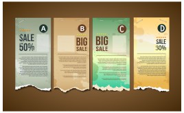 big sale paper banner collection