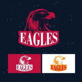 bird logotype eagle silhouette design