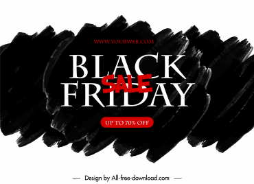 black friday sale poster dark black grunge ink