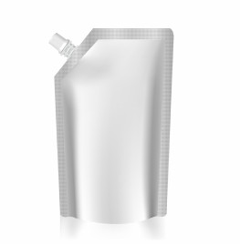 Blank bag foil spout pouch