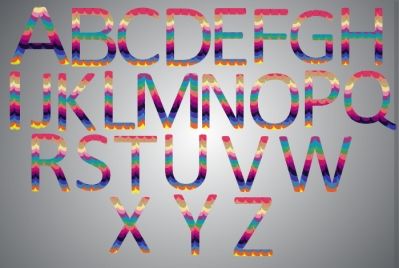 bubbly alphabets