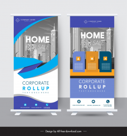 building sale up banner template modern roll up
