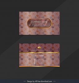 business card template elegant glass texture floral decor