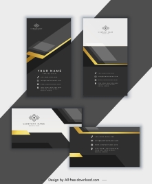 business card template elegant luxury modern black white