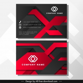 business card template luxury abstract modern technology decor