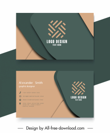 business card templates elegant 3d layers sketch