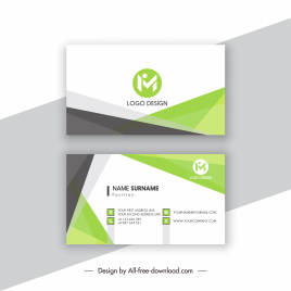 business card templates elegant contrast geometric decor