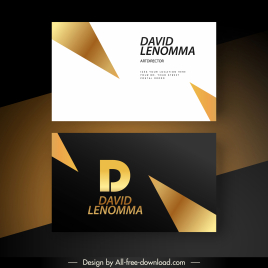 business card templates modern luxury contrast decor