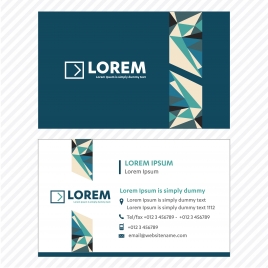 business card vector template tech logo link network visiting card corporate identity