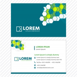 business card vector template tech logo link network visiting card corporate identity