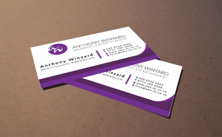 business card with mockup