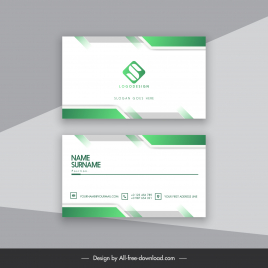 business cards templates elegant technology design