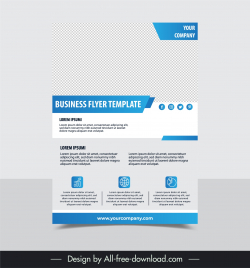 business flyer template checkered elegance