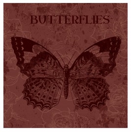 butterfly vintage background