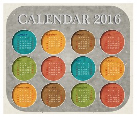 calendar 2016 template