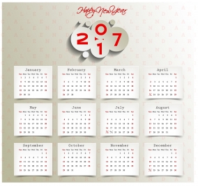calendar 2017 templates paper stick note