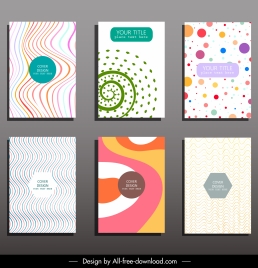card cover templates bright abstract illusive motion decor