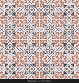ceramic tile pattern elegant retro repeating symmetry shapes
