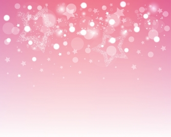 christmas background circles stars decor sparkling pink