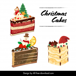 christmas cake design elements classic decor