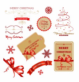 Christmas Labels and Elements