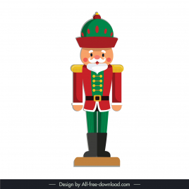 christmas toy design elements symmetric man costume