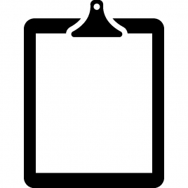 clipboard icon flat black white sketch
