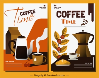 coffee time poster colored classic decor