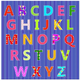 colorful alphabet