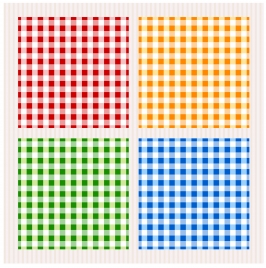 colorful checkered pattern sets vector illustration