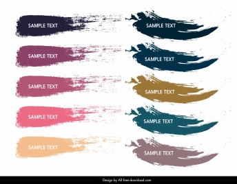 colors codes templates grunge stroke sketch