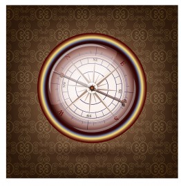 compass on vintage background