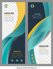 corporate banner templates modern colorful dynamic decor