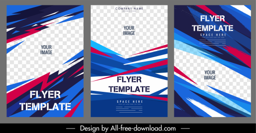 corporate flyer templates dynamic colorful checkered decor